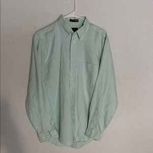 Mint Green Casual Button-Down Shirt